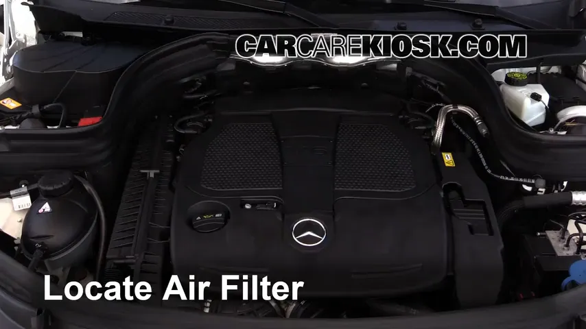 2014 Mercedes-Benz GLK350 4Matic 3.5L V6 Air Filter (Engine) Replace
